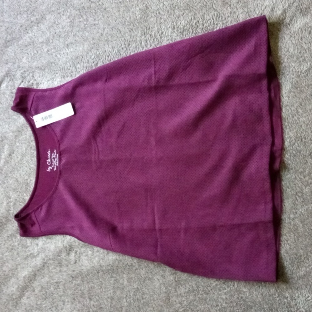 Chico's NWT purple mesh tank